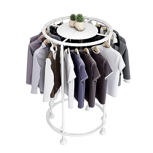 Porte-vêtements autoportant en métal blanc 90cm avec tringle à vêtements robuste