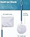 Pawfly 3 Inch Aquarium Shrimp Net, Tiny Fish Tank Net with Extendable Stainless Steel Handle, Soft Round Fine Mesh for Baby Fish, Food Residue, and Debris Skimming in Small Ponds & Tanks