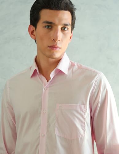 Image of Arrow Slim Fit Mens Formal Shirt - 100% Cotton, Breathable & Comfortable, Full Sleeves Shirts for Men