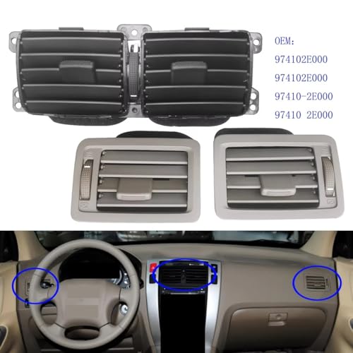 Grille de ventilation centrale pour Tucson conduit de climatisation pour trajets confortables - 5