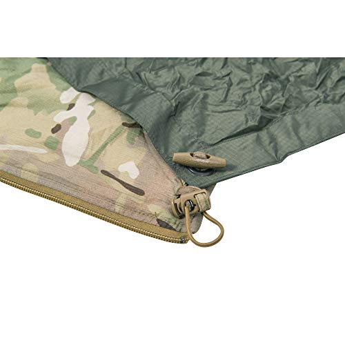 Poncho Helikon-Tex cortavientos para evitar mojar la mochila en ruta 7