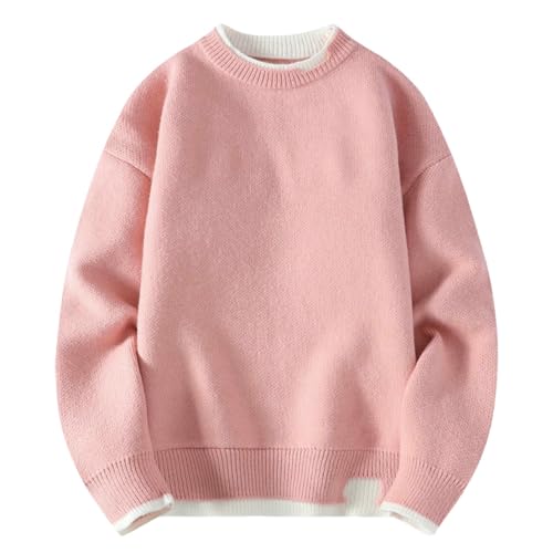 Pull en tricot deux pièces pour homme en imitation cachemire d'automne