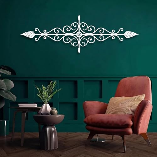 Modern Minimalist Metal Wall Art Scroll Wall Decor, Scroll,Rustic Wall