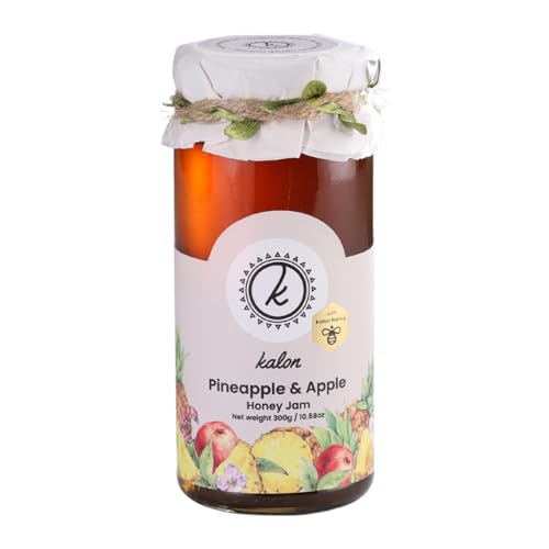 Image of KALON 100% Natural Pine Apple Jam | Made with 100% Kalon Honey | No Added Sugar & Preservatives - 300 gm