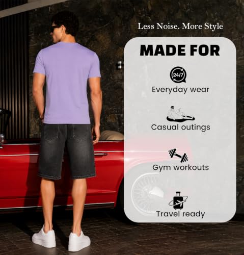 Image of Sleepynuts Men's Everyday Wear Crew Neck Regular Fit T-Shirt | Half Sleeve Solid Plain Casual T-Shirt for Men | Soft Breathable Fabric |