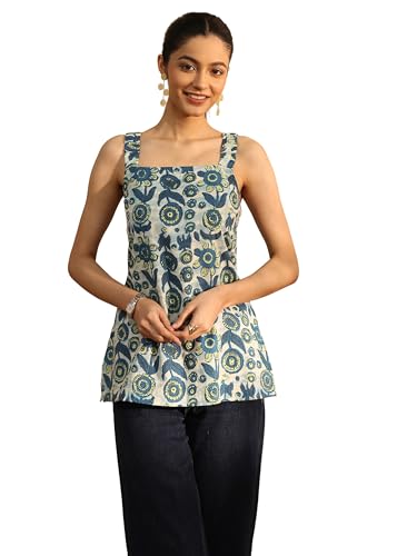 Image of Libas Printed Cotton Straight Kurti Suit