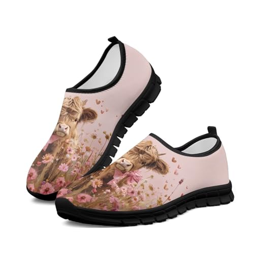 Image of Womens Slip On Walking Shoes Non Slip Loafer Breathable Holiday Travel Shoe Lightweight Casual Low Top Sneakers SizeUS 5.5-11.5