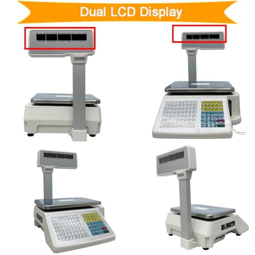 Báscula computarizada con impresora térmica 66LB/30KG miniatura 2