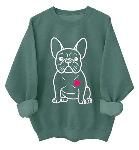 Doiurcs French Bulldog Hoodie & Sweatshirt Funny Dog Lover Valentines Day French Bulldog Sweater For Women Men