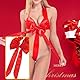 NewBull Damen Dessous Sexy Neckholder Borat Lingerie Sling Babydoll Teddy Bodysuit mit Großer Schleife V-Ausschnitt Rückenfrei Unterwäsche Pyjama für Valentinstag Cosplay Kostüme