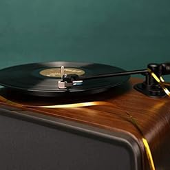 Tourne-Disque Vinyle Bluetooth Platine Vinyle Vintage Record Entraînement par Courroie Portable Nostalgique Phonographe… - Les Beatles, Paul McCartney, John Lennon, RIngo Starr, George Harrison Tourne-Disque Vinyle Bluetooth Platine Vinyle Vintage Record Entraînement par Courroie Portable Nostalgique Phonographe… – Image 5