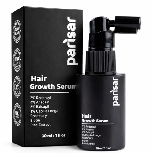 Image of Parisar Advanced Hair Growth Serum 30ml | 3% Redensyl, 4% Anagain, 3% Baicapil & Capilia Longa | Serum For Hair Fall & Regrowth | for Men & Women