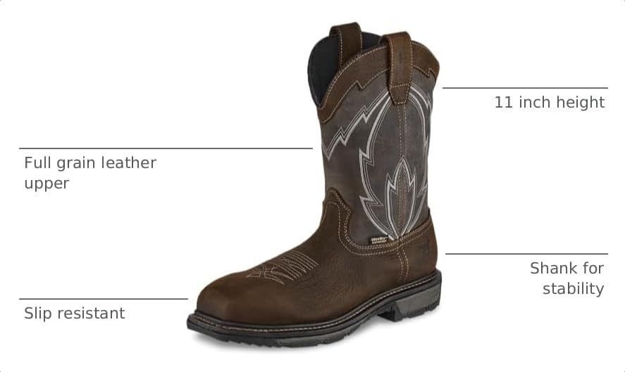 Image of Irish Setter, Marshall, Men's, 11 inch, Waterproof, Non-Metallic Safety Toe, Work Boot