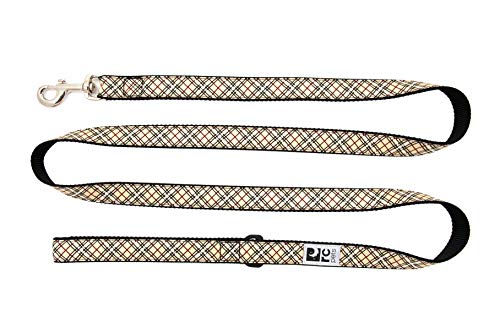 Rc Pets 1/2" X 6 Ft Dog Leash, Tan Tartan #TOP24