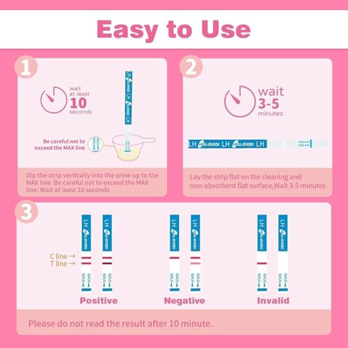 Image of HEAL-CHECK 40 Count Ovulation Test Strips with Cups, Bulk Ovulation Test Strips for Women, Ovulation Predictor Kit, Accurate Fertility Tests for Home, Individually Wrapped 5mm LH