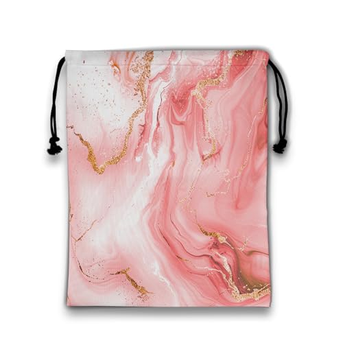 Image of Modern Marble Gymnastics Grip Bag Pink Lightweight Drawstring Gym Bag for Women Grips