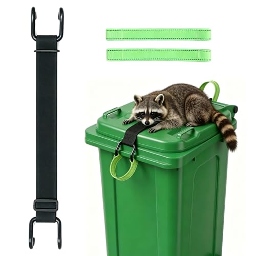 DneyLerf Trash Can Lock - 2 Easy-Pull Tabs for Clean Hands, Bear & Raccoon...