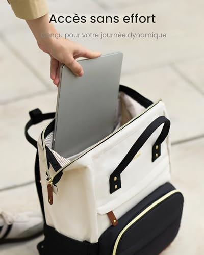 LOVEVOOK Sac à Dos Femme Étanche pour Ordinateur Portable 15.6-17.3 – vue 3