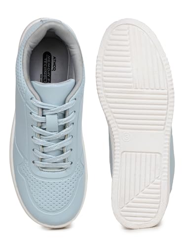 Image of ATHCO Womens Slick Doctor Shoes Women's Lace Up Sneakers Comfortable for Walking & Casual Wear Stylish Lightweight Design with Memory Foam Comfort for Health, Uniform and Nursing Footwear.