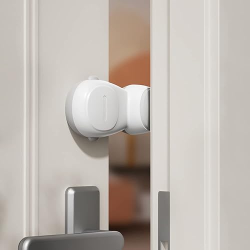 SAFELON 4 topes automáticos de seguridad para bebés, protectores automáticos para dedos de puerta para niños, tope automático de puerta