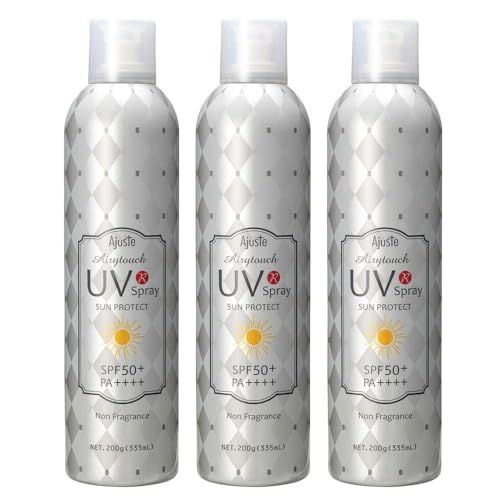 �A�W���X�e �G�A���[�^�b�` UV�X�v���[ NF ������ 200g(335mL)��3�{�Z�b�g SPF50+ PA++++ ���{�� ���C�N��OK �⊴ �E�H�[�^�[�v���[�t �ߐԊO�� �J�b�g ���Ă��~