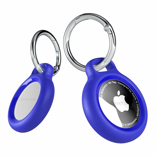 CoverStyle® - AirLock® - Porte-clés en polycarbonate - Fermeture sécurisée pour AirTag - Bleu Cover