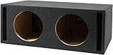 Absolute USA VEGD15 Dual 15-Inch Slot Ported Subwoofer Enclosure, 3/4-Inch MDF