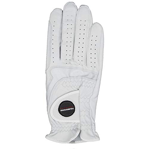 Guantes de cuero Arabella Hauke Schmidt mujer con agarre antideslizante y piel blanca 7 1/2