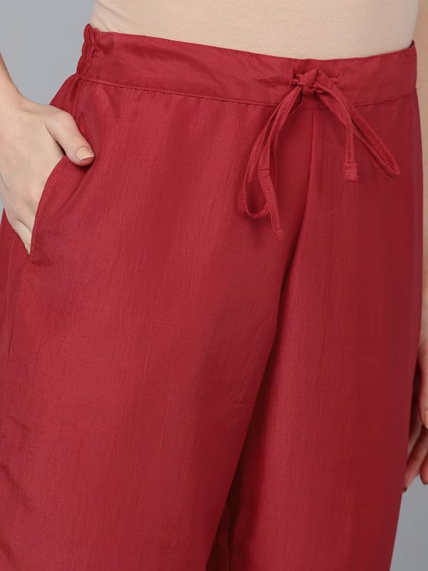 Image of Vaamsi Women's Poly Silk Solid Straight Kurta Pant With Dupatta | kurta sets for woman