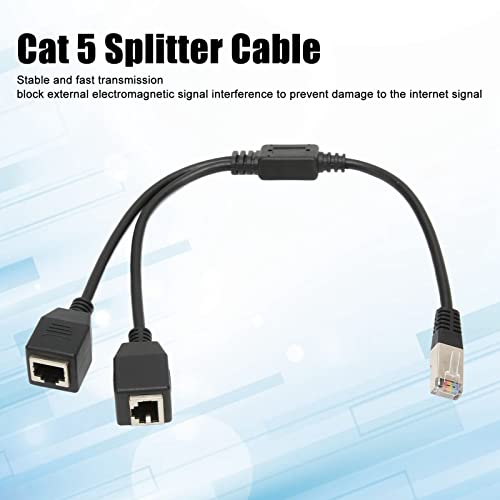 RJ45 Ethernet Splitter Cable 1 Male to 2 Female Port, Stable Fast Transmission, Suitable for Router Modem Widely Compatible - Image 2