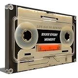 ZQQART Inspirational Wall Art Vintage Cassette Tape Picture Prints on Canvas Motivational Quotes Poster for Office Living Room Home Wall Decor (12.00' x 18.00')
