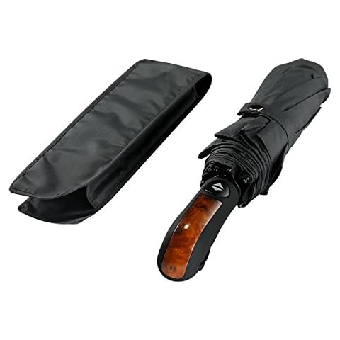 Paraguas plegable Leebotree con sistema automático de apertura y tela impermeable 210T Cover