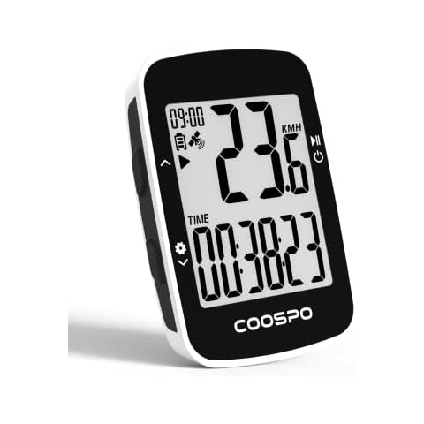 COOSPO BC26 Fahrradcomputer Kabellos GPS Drahtloser Fahrradtacho Kilometerzähler Wasserdicht Bluetooth 5.0 Tachometer 2,3 Zoll Bildschirm Cover