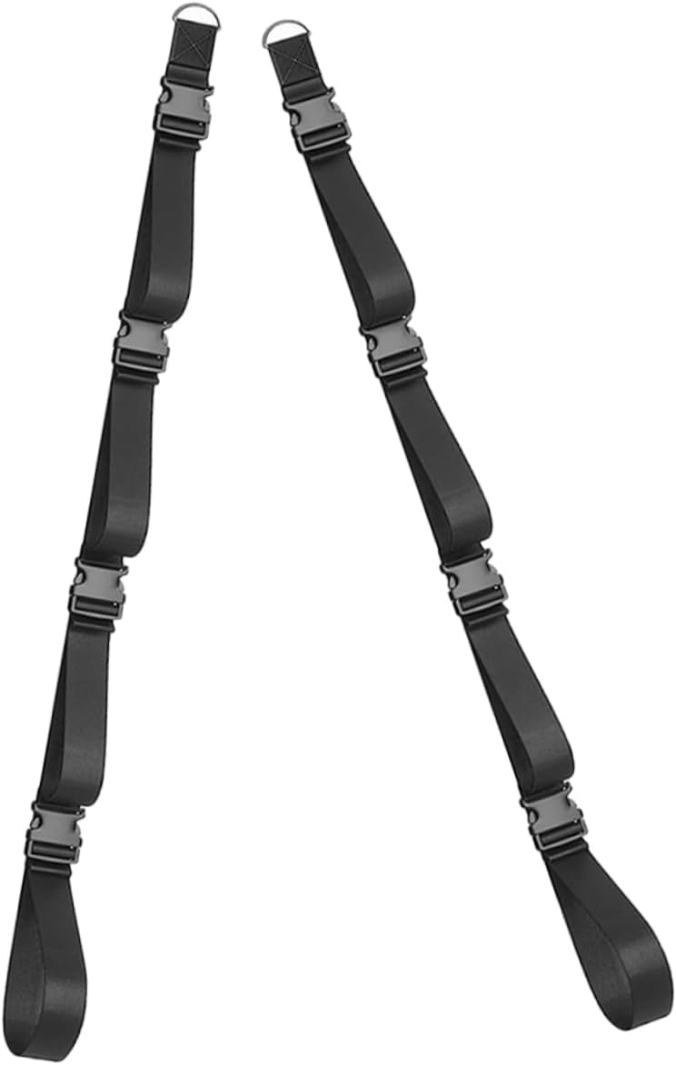 2Pcs Adjustable Wall Storage Straps Versatile Garage Organizer for Camping Gear Yoga Mats and More Lightweight Hanging Storage Belts for Efficient Wall Mounting