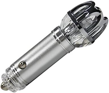 FARSIC Car Air Purifier Mini Air Freshener Ionize Air Purifier - Professional Smoke Smell Dusts Remover, Helps with Allergies (Matte Silver)