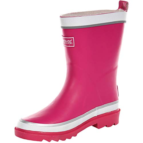 Boys & Girls Foxfire Welly Reflective Rubber Wellington Boots Jem/White Rubber UK Size 11 (EU 30)2