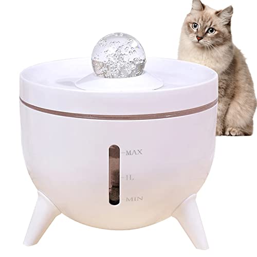 Fuente de agua automática para gatos 1.8L blanca