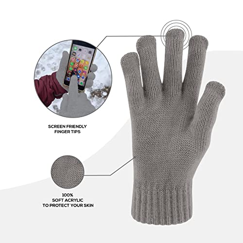 Winter Hat Infinity Scarf And Gloves Set For Women Knit Beanie Winter Gloves And Scarves Cold Weather Snow Gear #TOP2