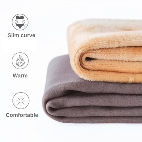 Women Warm Fleece Pantyhose Fake Translucent Stretchy High Waist Sheer Tights (Black Pantyhose,Winter)3