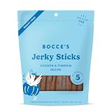 Bocce's Bakery Chicken & Pumpkin Flavor Jerky Stick Dog Treats, 4 oz