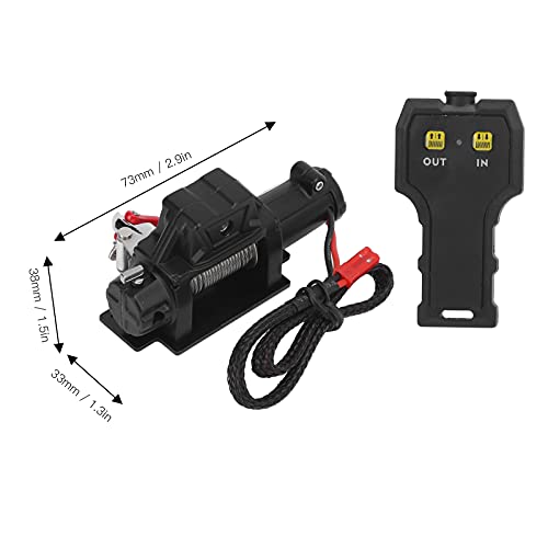 Winch eléctrico universal para auto RC 3kg 5-11V con control remoto miniatura 3