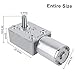 DC 12V Gear Motor Reduction Electric Motor Reversible High Turbo Electric Geared with Self Lock Design(62RPM)
