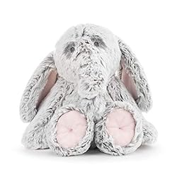 DEMDACO Elephant Soft Pink 10 inch Luxurious Plush Polyester Stuffed Animal Rattle Toy