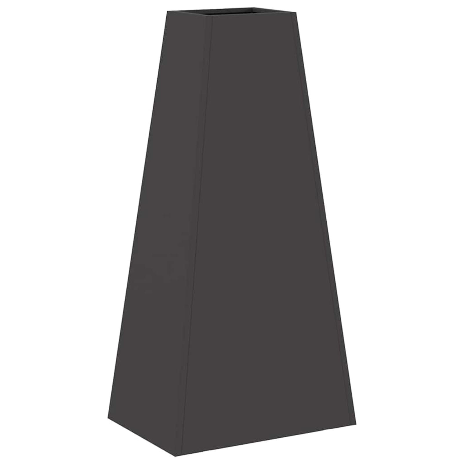 Gecheer Chimenea Exterior de Acero Negro, Resistente al Calor y Óxido, 50x35x100 cm, para Noches Frías en el Balcon