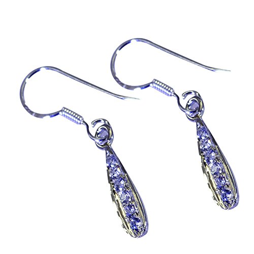 Boucles d'oreilles en argent sterling avec CZ blanc, le cadeau simple pour elle