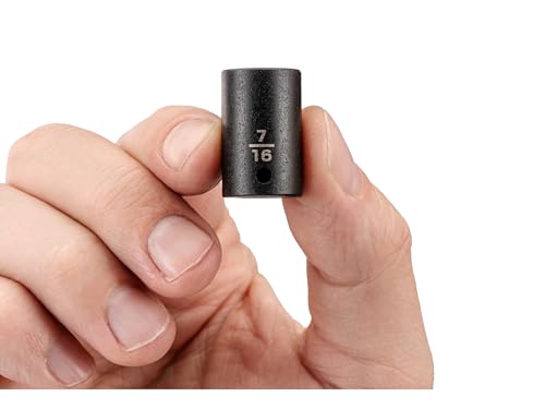 Image of TEKTON 1 /4 Inch Drive x 7 /16 Inch Shallow 12-Point Impact Socket | SID02211