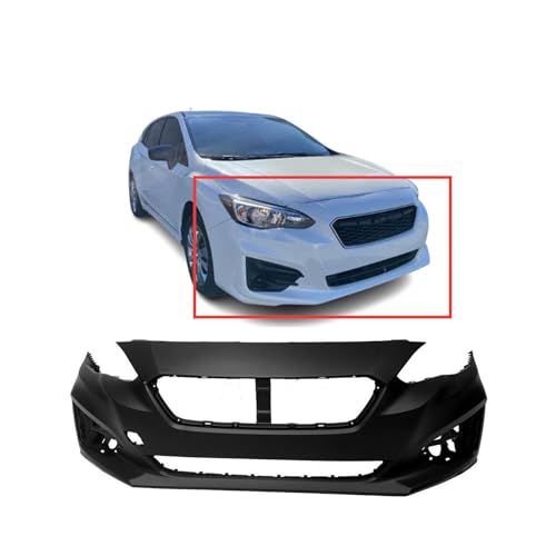 Image of FitParts Compatible with Subaru Impreza 2017-2019 Front Bumper Cover | Primed, With Fog Light Holes, Sedan /Hatchback, Base Limited Premium Sport Hatchback, OEM 57704FL10A, SU1000185