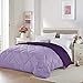 Seward Park Full Queen Size Light Purple Comforter Plum Lavender Reversible Lightweight Girls Bedding Cooling Bedspread All Season Fall Blanket