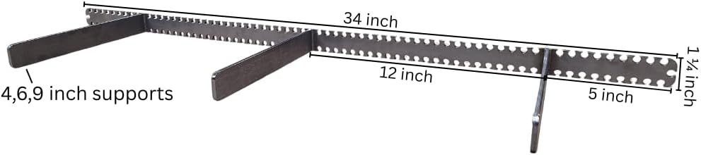 Floating Hollow Shelf Bracket-Sheppard Brackets-Sheppard System-Heavy Duty Floating Hollow Shelf Bracket-1 1/4 inch Backplate (34, 6 inches)