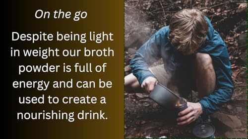 Boru Irish Beef Bone Broth 100% Concentrate Powder, Travel Broth Supplement Grass-Fed, Collagen Protein & Amino Acids Good for Soups, Stock Broth Beverage Drink 150 Grams No fillers or Flow Agents